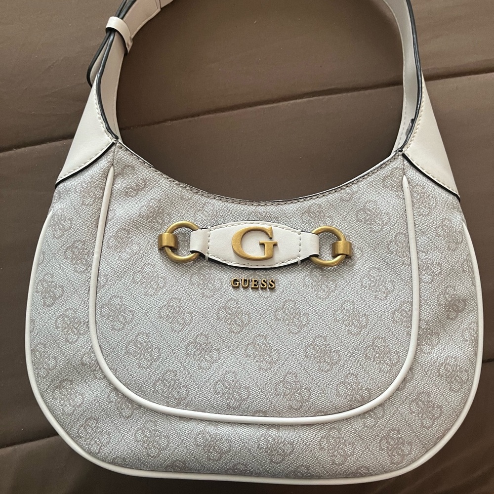 GUESS White and Gold Women's Bag